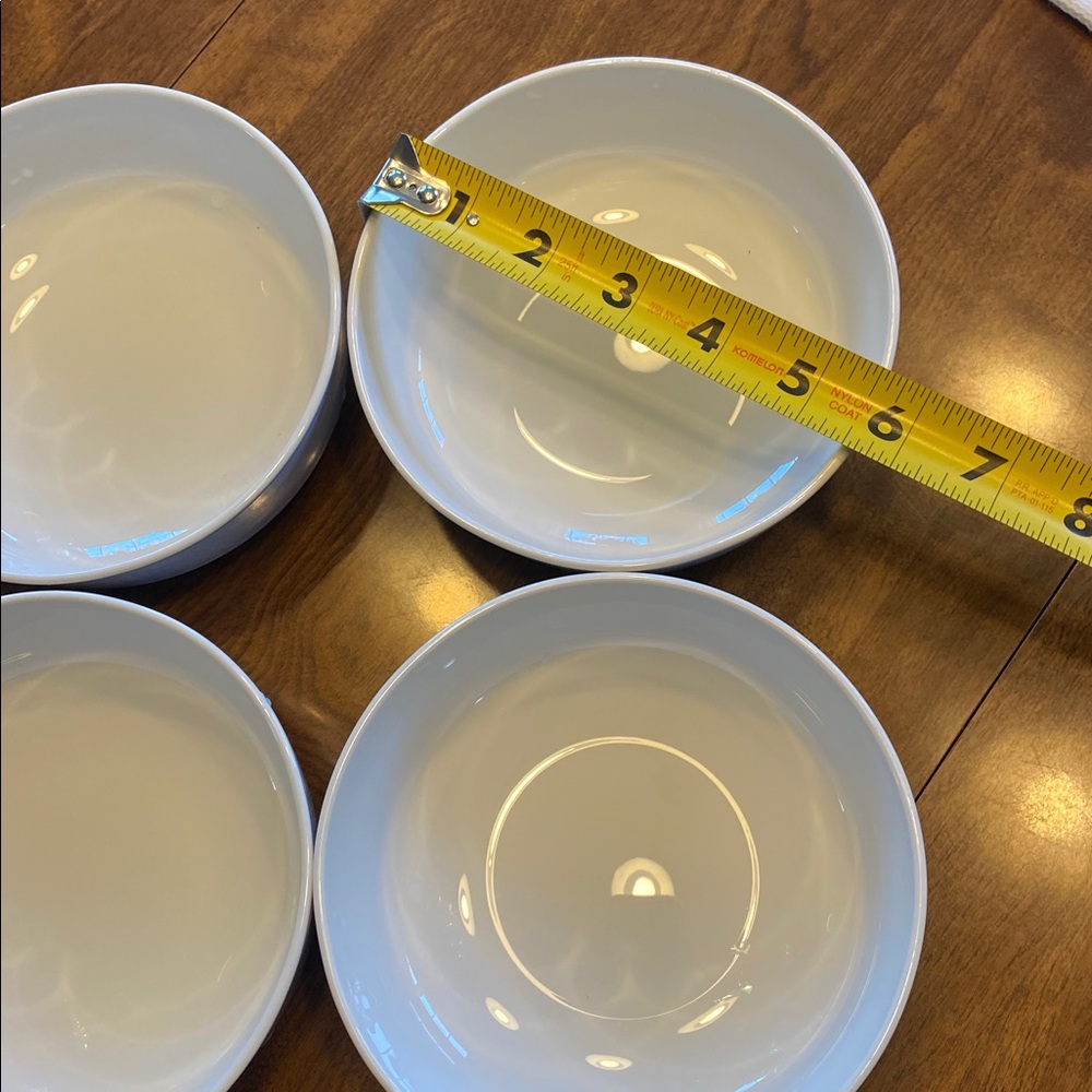Set of 4 Centura Corning White Cereal / Soup Bowl. (Goes with Tulips) - Picture 2 of 4